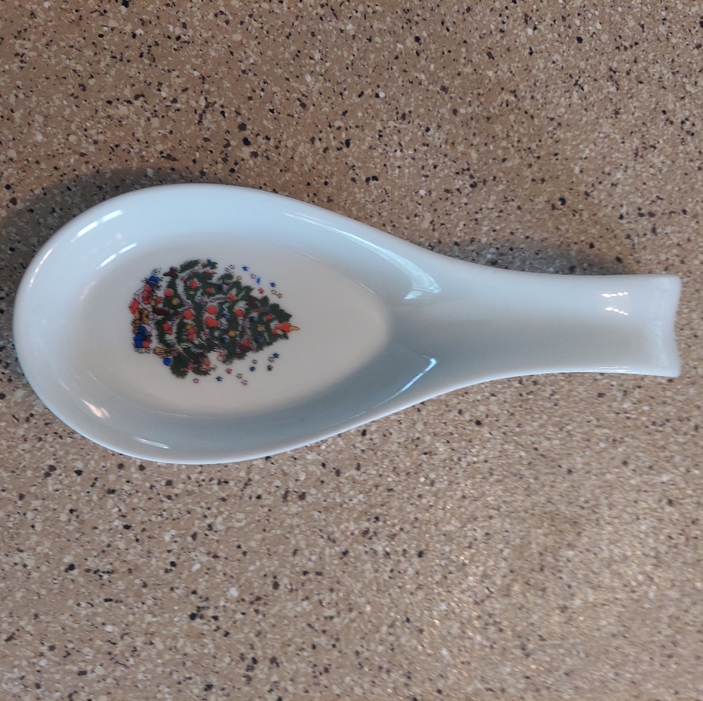 Vintage CHRISTMAS TREE SPOON rest cooking kitchen - Picture 1 of 4